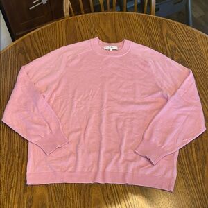 Tibi Wool Blend Crew Neck Sweater